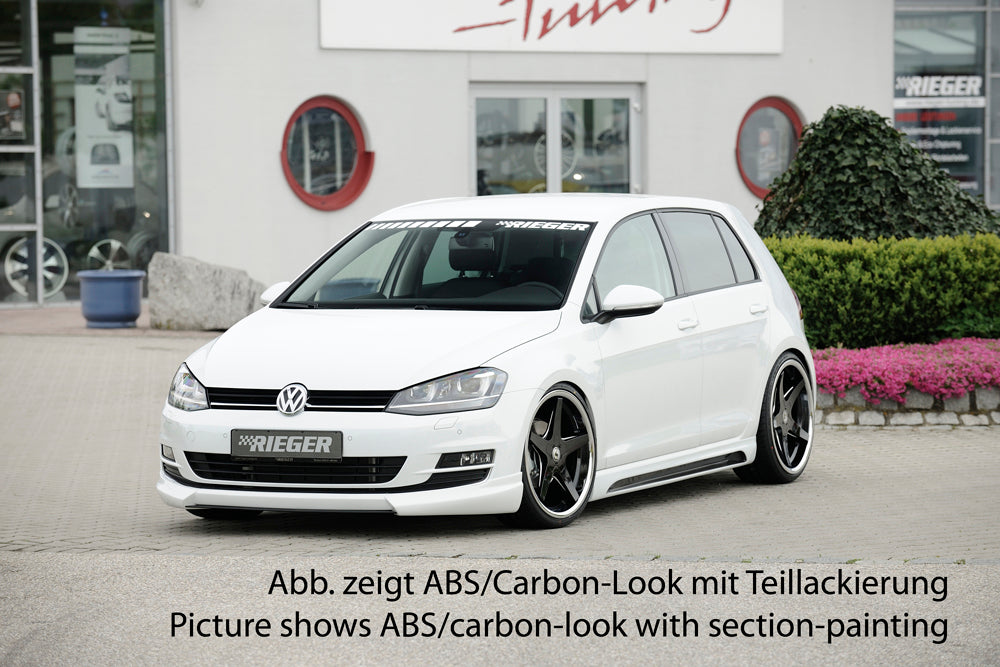 Rieger 00099168 VW R, GTI & GTD Right Side Skirt - Carbon-Look