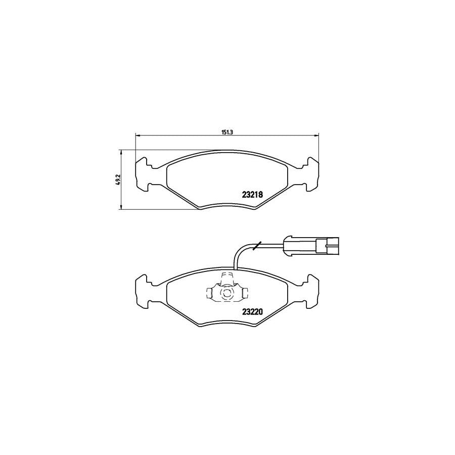 Brembo P 23 056 Brake Pad Set