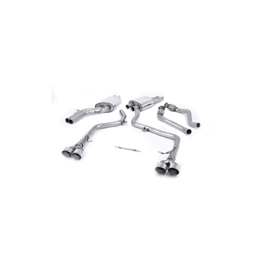 MillTek Audi B8 & B8.5 Resonated Cat-Back Exhaust (S4 & S5)