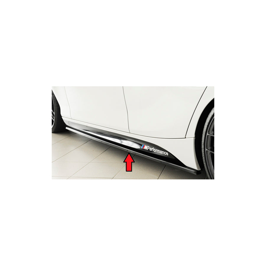 Rieger BMW 1 Series F20 Gloss Black Sideskirts (inc. M135i & M140i)