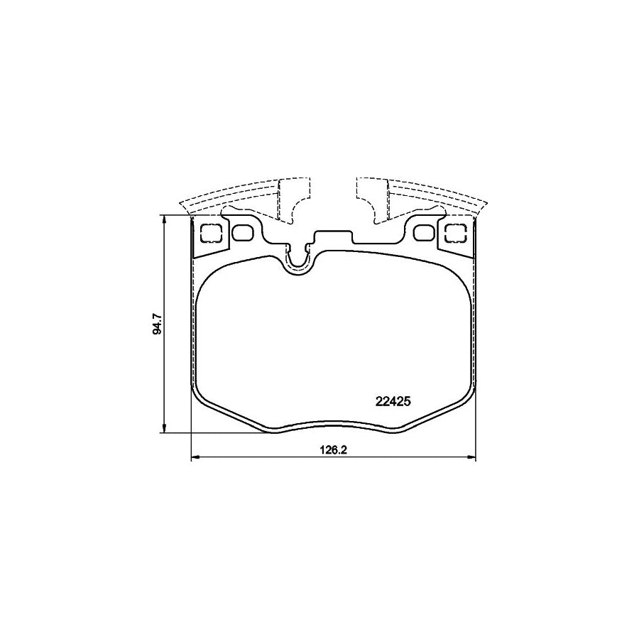 Hella 8DB 355 025 951 Brake Pad Set Prepared For Wear Indicator With Counterweights