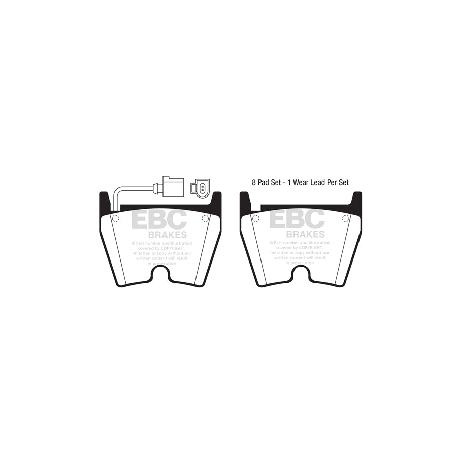 EBC Audi 8S 8U 8V Redstuff Sport Front Brake Pads - Brembo Caliper (RS3, RSQ3 & TTRS) (Pair)
