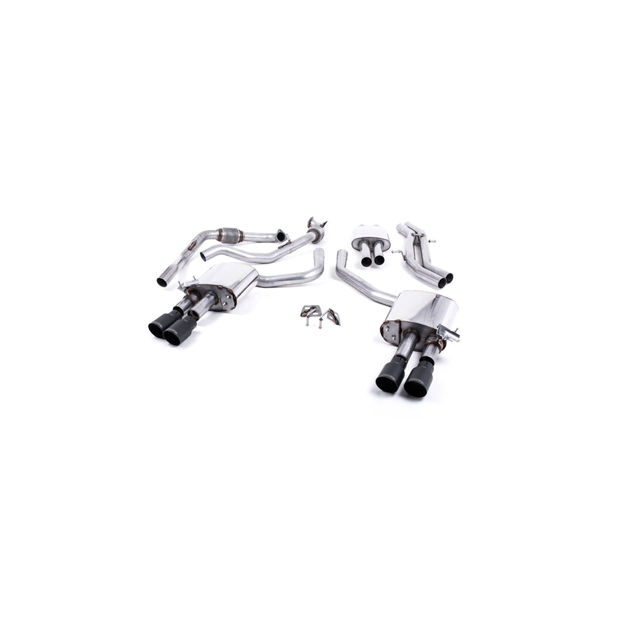 MillTek Audi B9 Resonated Cat-Back Exhaust (S4 & S5)