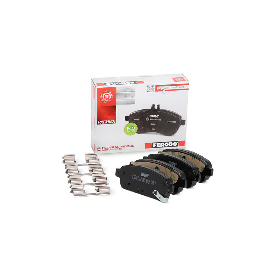 Ferodo Premier Eco Friction Fdb4265 Brake Pad Set With Acoustic Wear Warning With Accessories