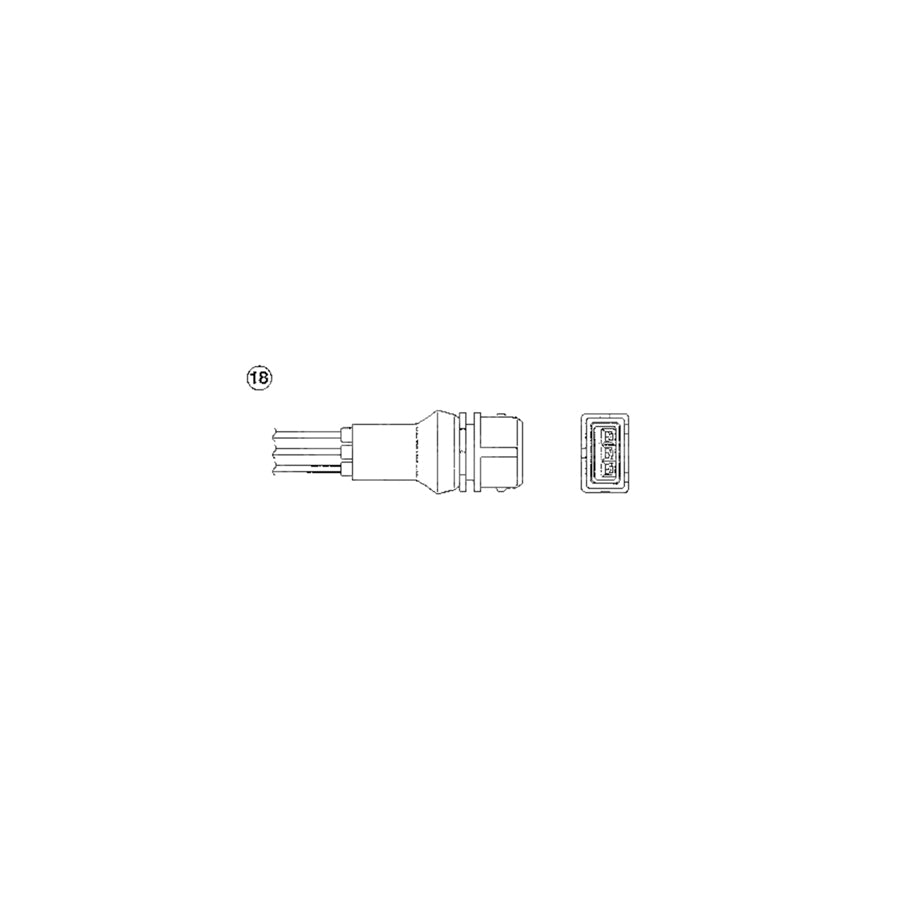 NTK Lambda Sensor / O2 Sensor (NGK 1848) - OZA446-E15