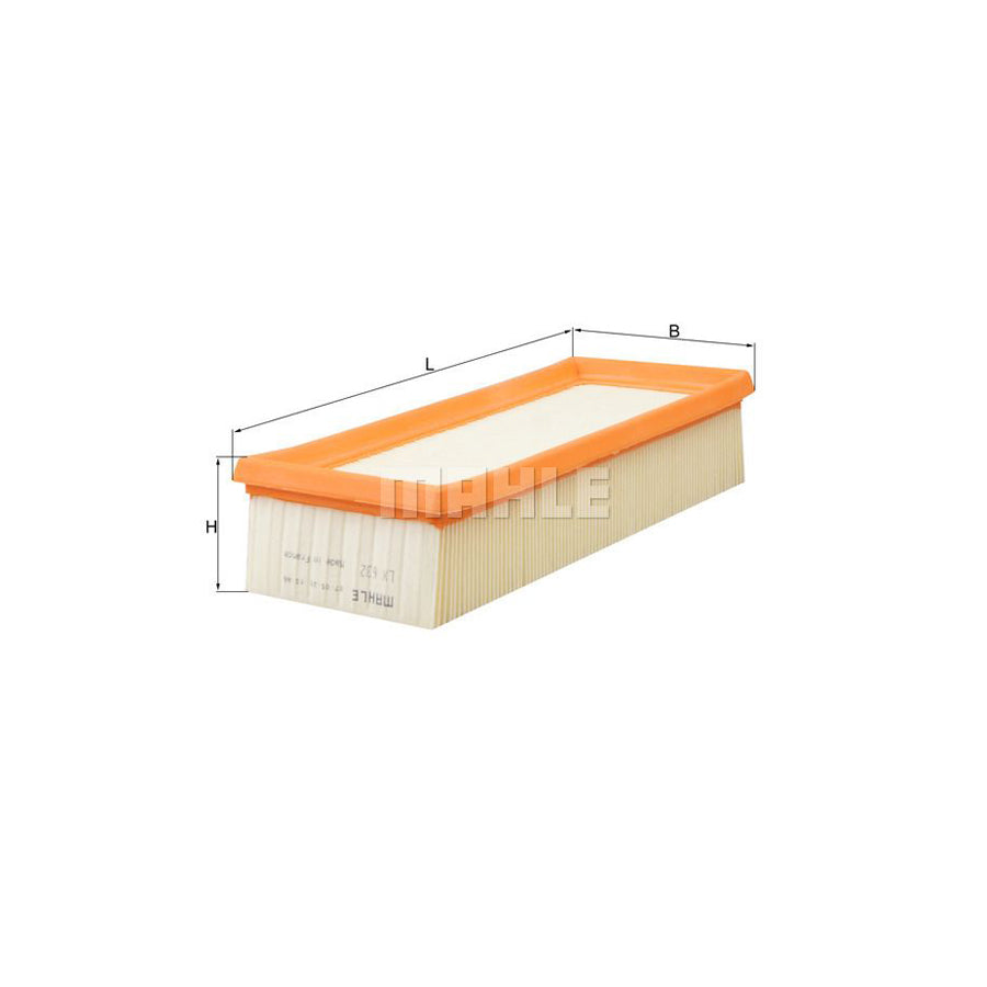 MAHLE ORIGINAL LX 632 Air Filter Filter Insert
