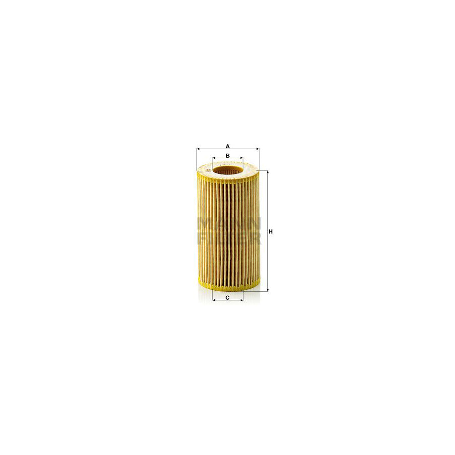 MANN-FILTER HU 718/1 n Oil Filter with seal, Filter Insert