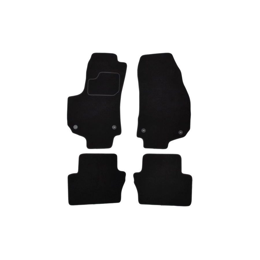 MAMMOOTH A041 OPL340 PRM 01 Floor mat set for OPEL Zafira B (A05) Textile, Front and Rear, Quantity: 4, Black