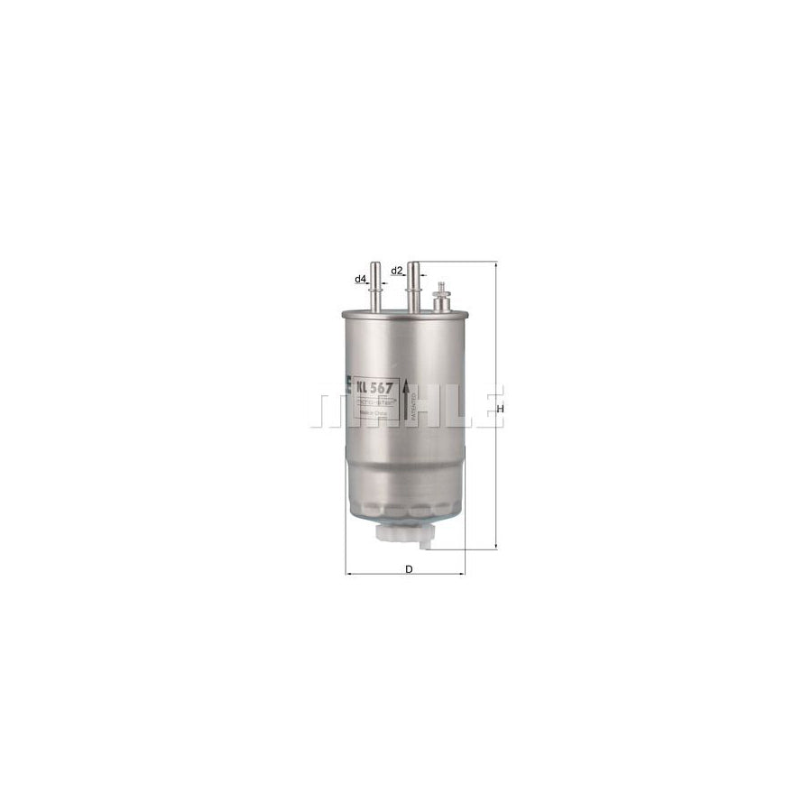 MAHLE ORIGINAL OC 457 Oil Filter Spin-on Filter