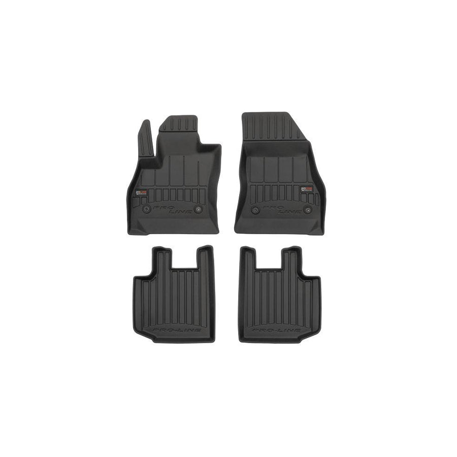 FROGUM Tailored 3D409767 Floor mat set for FIAT 500L (351, 352) Elastomer, Front and Rear, Quantity: 4, Black, (LHD)