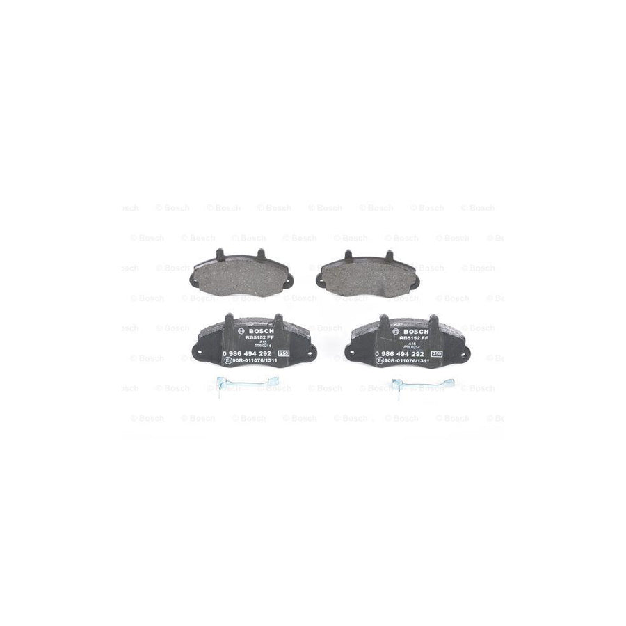 Bosch 0986494292 Brake Pad Set For Ford Transit With Spring BP1245