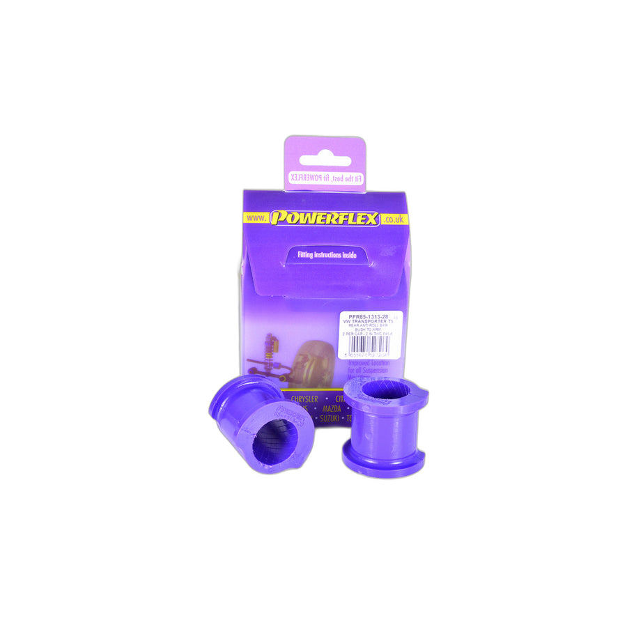 Powerflex PFR85-1313-28 VW Rear Anti Roll Bar Bush To Arm 28mm (Inc. T6 & T5 Transporter) | Duco Car Parts UK Car Parts