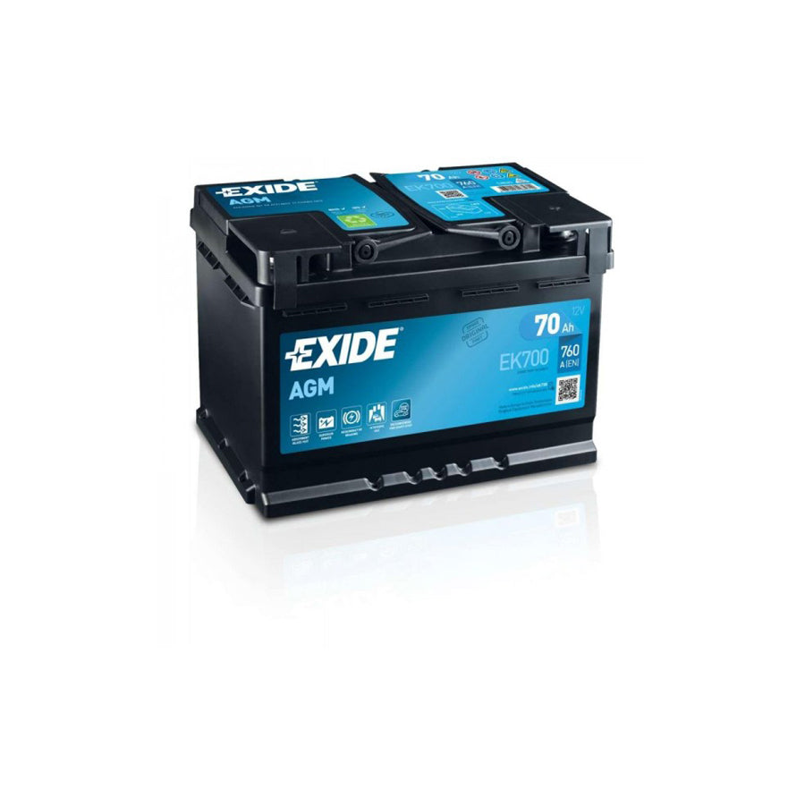 Exide EK700 Start / Stop AGM 12V 70AH 760A Car Battery | Duco Car Parts UK Car Parts