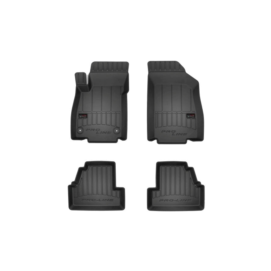 FROGUM Tailored 3D407305 Floor mat set for OPEL Mokka / Mokka X (J13) Elastomer, Front and Rear, Quantity: 4, Black, (LHD)