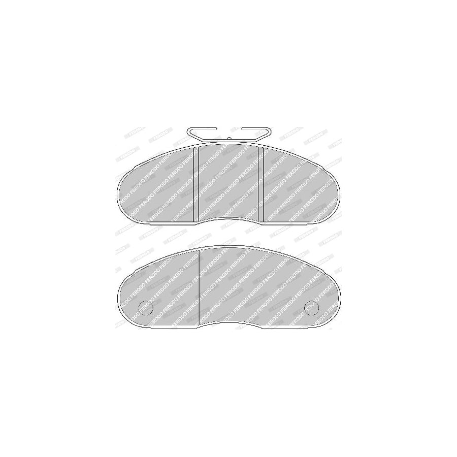 Ferodo Premier Fvr791 Brake Pad Set Not Prepared For Wear Indicator With Accessories