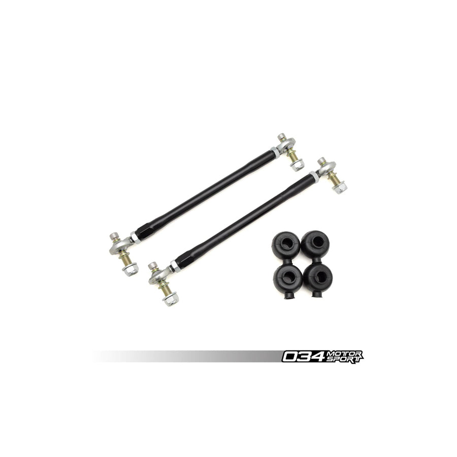 034Motorsport VW AUDI SWAY BAR END LINK PAIR, MOTORSPORT, FRONT, ADJUSTABLE, 8J/8P/8V/8S & MK5/MK6/MK7
