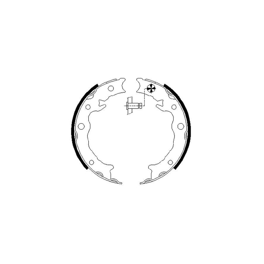 Hella 8DB 355 014 501 Brake Pad Set Not Prepared For Wear Indicator