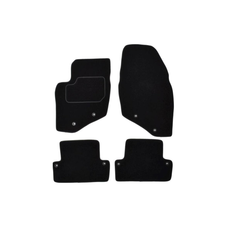MAMMOOTH Tailored A041 VOL85 PRM 01 Floor mat set for VOLVO S60 I (P24, 384) Textile, Front and Rear, Quantity: 4, Black