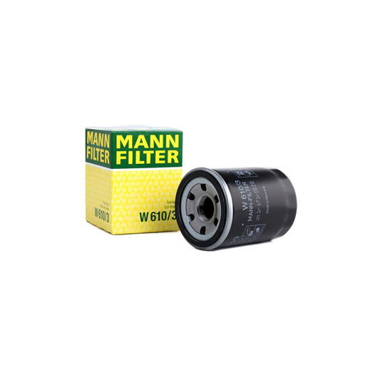MANN-FILTER W 610/3 Oil Filter Spin-on Filter, with one anti-return valve