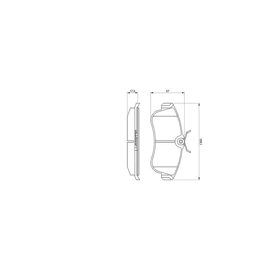 Bosch 0986461147 Brake Pad Set BP596
