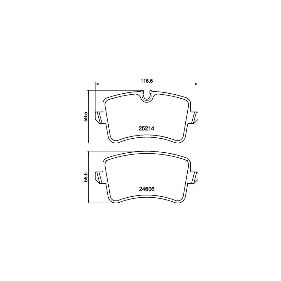Hella 8DB 355 025 311 Brake Pad Set Incl Wear Warning Contact With Accessories