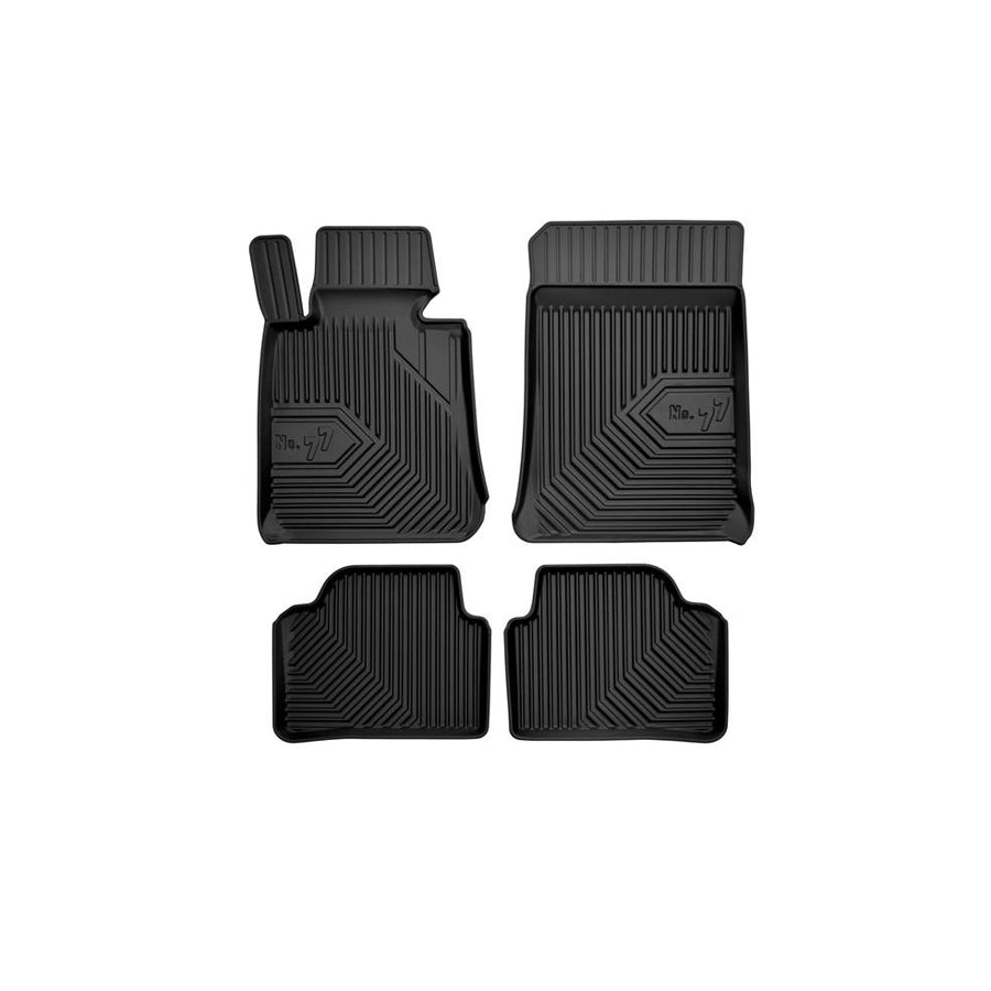 FROGUM Tailored 77408678 Floor mat set for BMW 3 Saloon (E90) Elastomer, Front and Rear, Quantity: 4, Black, (LHD)