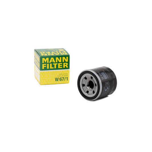 MANN-FILTER W 67/1 Oil Filter Spin-on Filter, with one anti-return valve