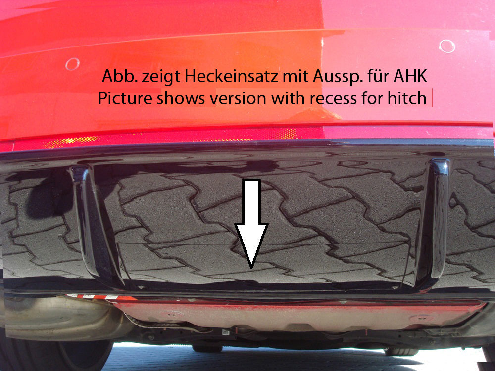 Rieger 00079016 Skoda 5E Octavia RS Rear Diffuser - Matte Black