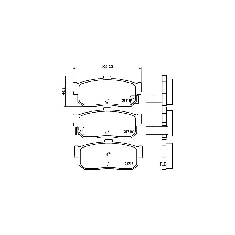 Hella 8DB 355 016 561 Brake Pad Set With Acoustic Wear Warning