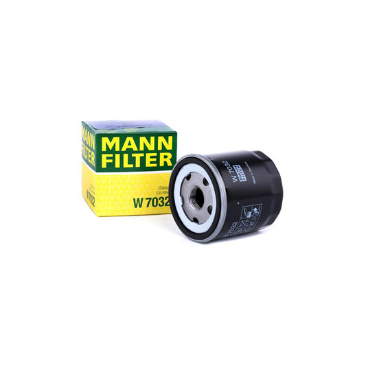 MANN-FILTER W 7032 Oil Filter Spin-on Filter, with one anti-return valve