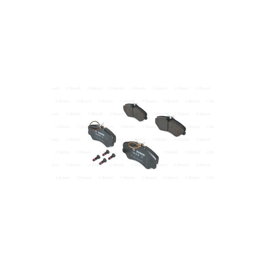 Bosch 0986460998 Brake Pad Set Incl Wear Warning Contact With Anti Squeak Plate With Bolts Screws With Mounting Manual BP564