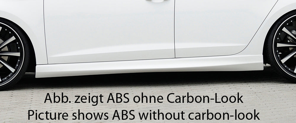 Rieger 00099178 VW R, GTI & GTD Right Side Skirt - Carbon-Look