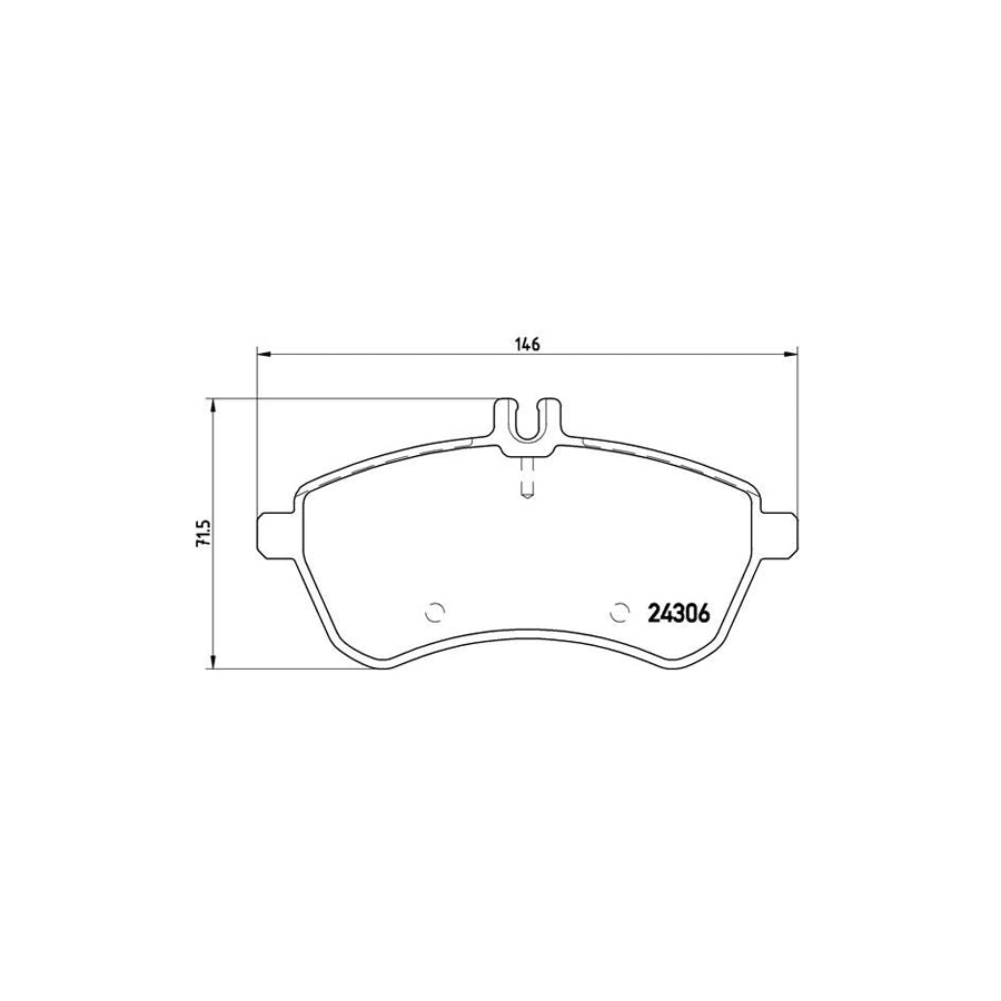 Brembo P 50 071 Brake Pad Set Directional Brake Pads Prepared For Wear Indicator With Brake Caliper Screws
