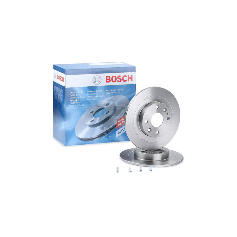 BOSCH 0 986 478 701 Brake Disc Solid Oiled with bolts screws