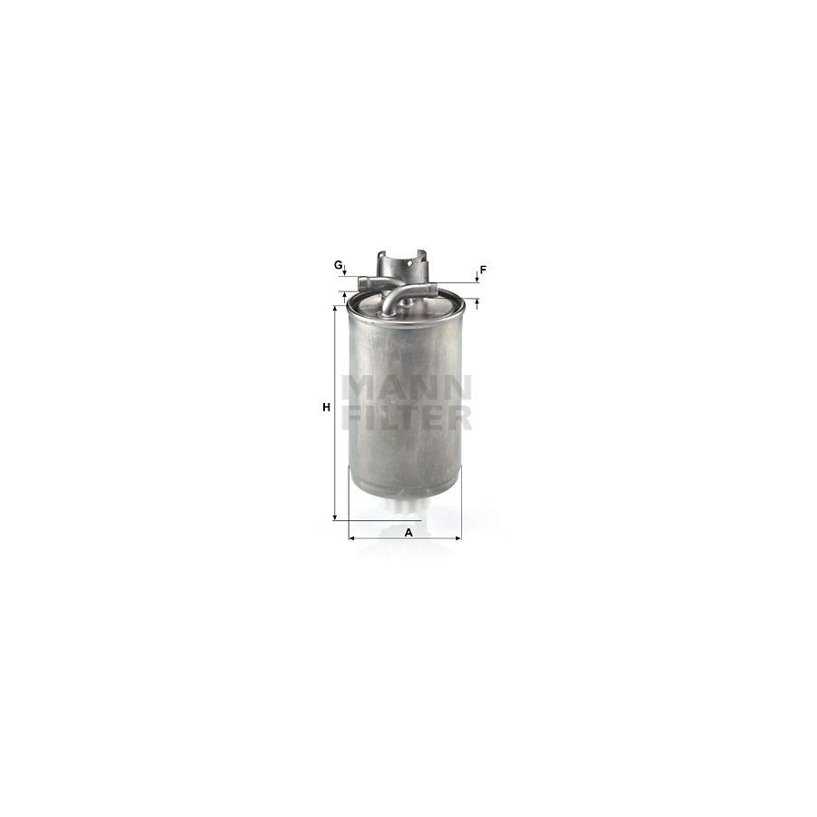 MANN-FILTER WK 829 Fuel filter for AUDI A2 (8Z0) In-Line Filter