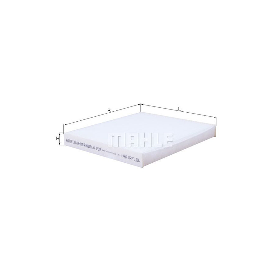 MAHLE ORIGINAL LA 158 Pollen filter Particulate Filter