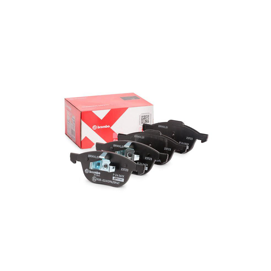 Brembo P 24 061X Brake Pad Set Excl Wear Warning Contact