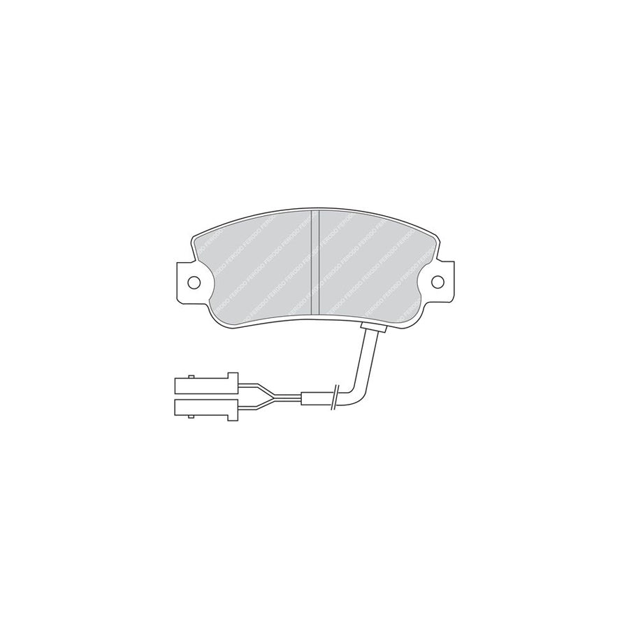 Ferodo Premier Fdb442 Brake Pad Set Incl Wear Warning Contact