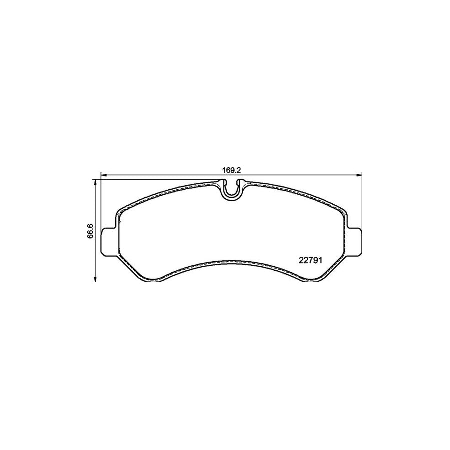 Brembo P 50 150 Brake Pad Set Suitable For Mercedes Benz Sprinter Prepared For Wear Indicator