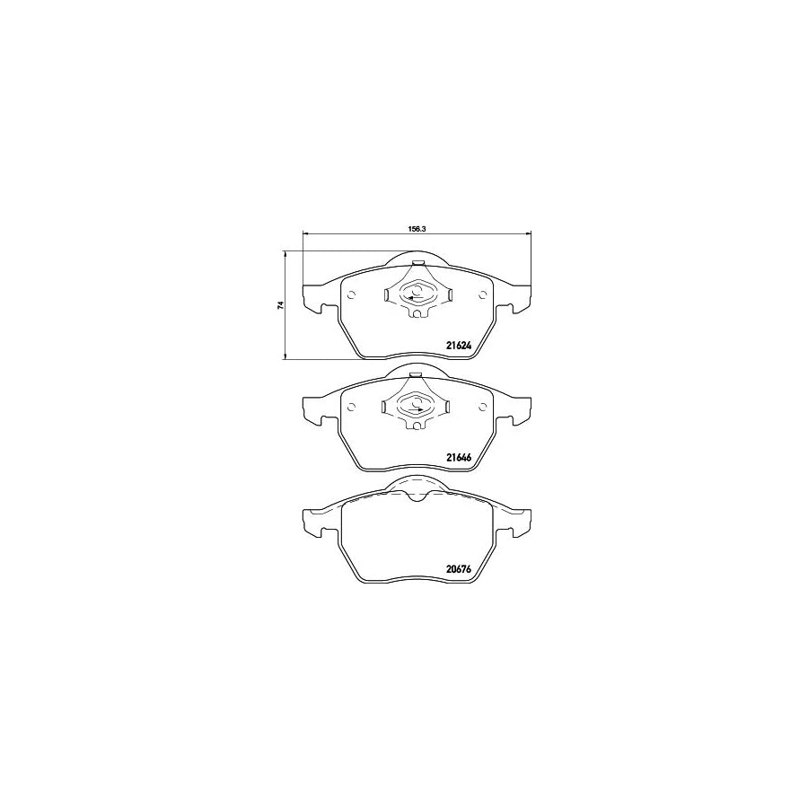 Hella 8DB 355 007 881 Brake Pad Set Not Prepared For Wear Indicator