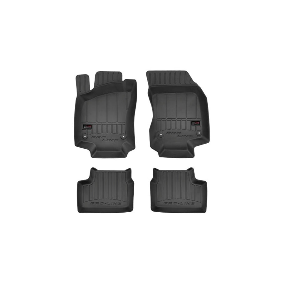 FROGUM Tailored 3D407091 Floor mat set for OPEL ASTRA Elastomer, Front and Rear, Quantity: 4, Black, (LHD)
