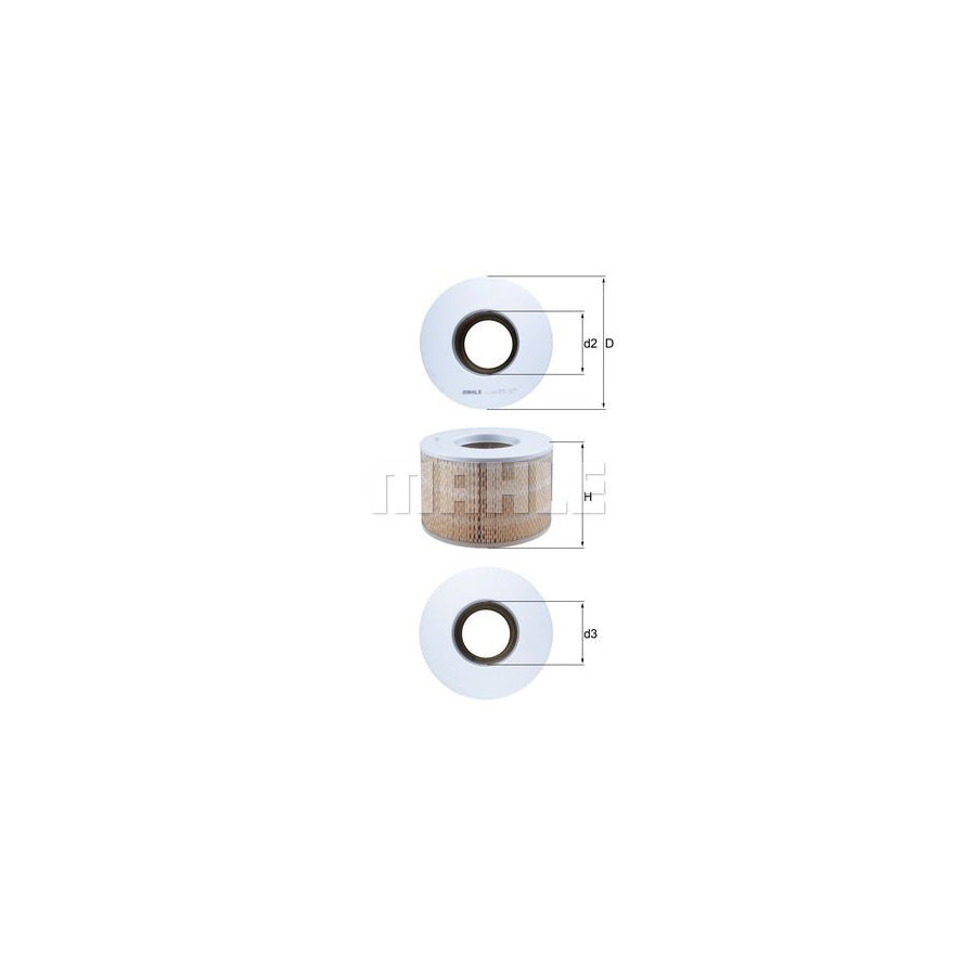 MAHLE ORIGINAL LX 699 Air Filter Filter Insert