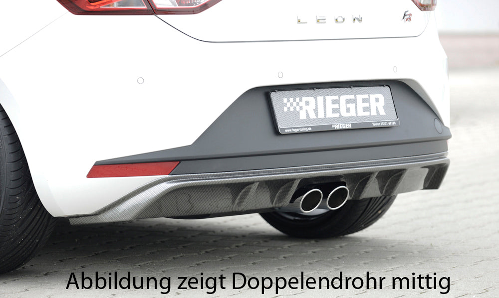 Rieger 00099184 SEAT 5F Leon FR Rear Diffuser