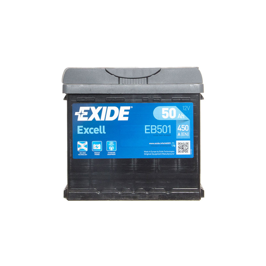 Exide Excell 077 Car Battery - 3 Year Guarantee