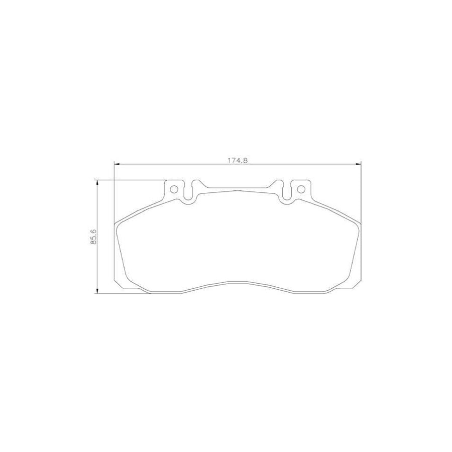 Brembo P 50 065 Brake Pad Set Prepared For Wear Indicator