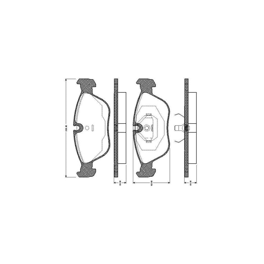 Bosch 0986Tb2248 Brake Pad Set Excl Wear Warning Contact With Accessories