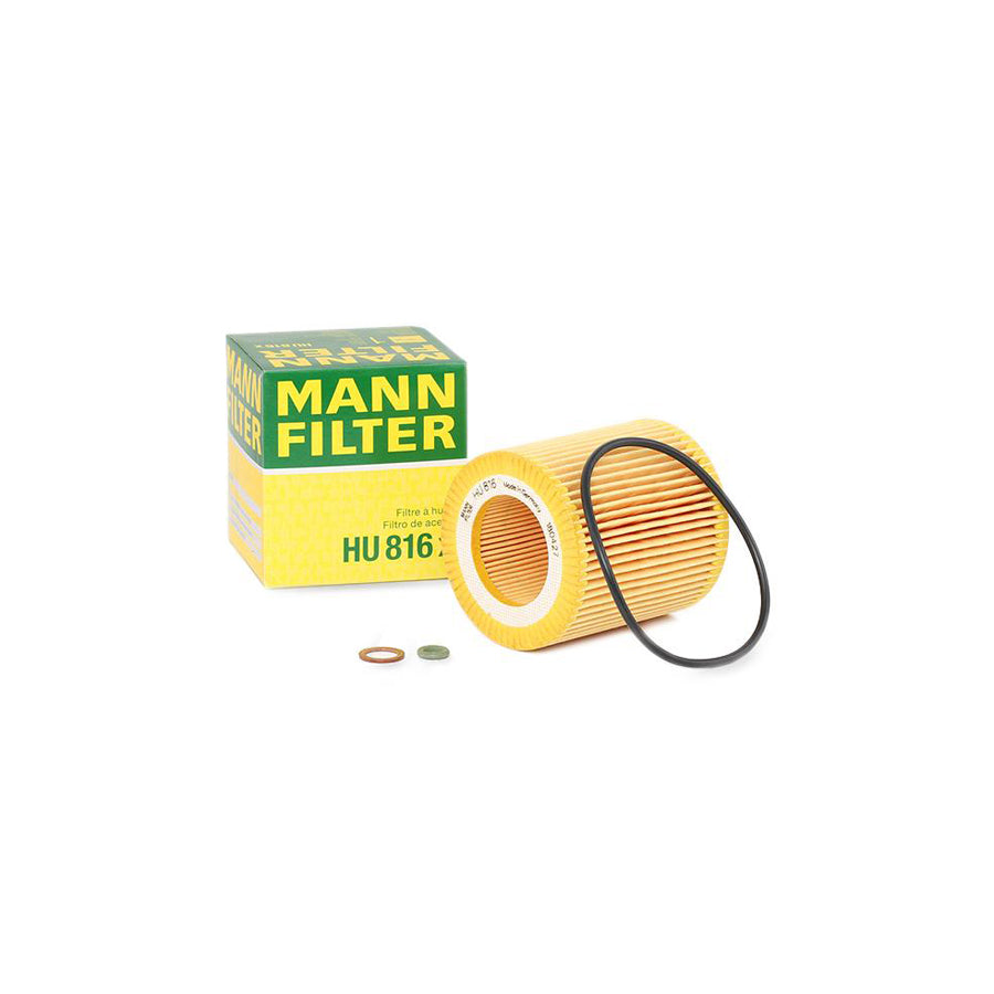 MANN-FILTER HU 816 x Oil Filter with seal, Filter Insert