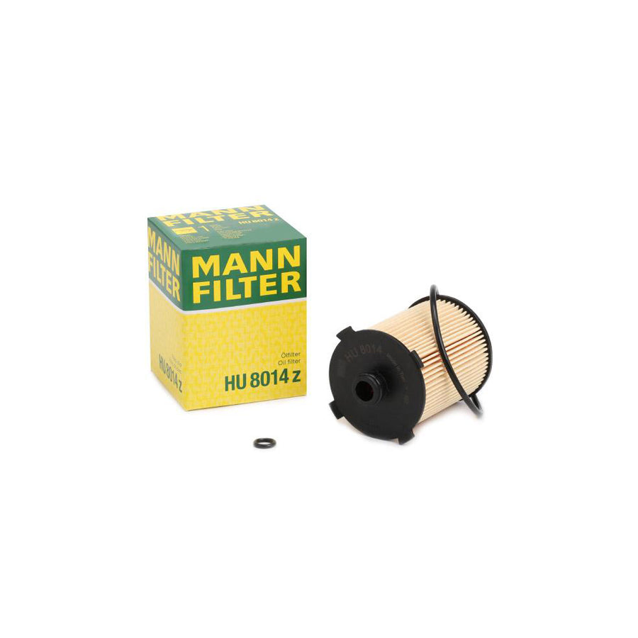 MANN-FILTER HU 8014 z Oil Filter with seal, Filter Insert