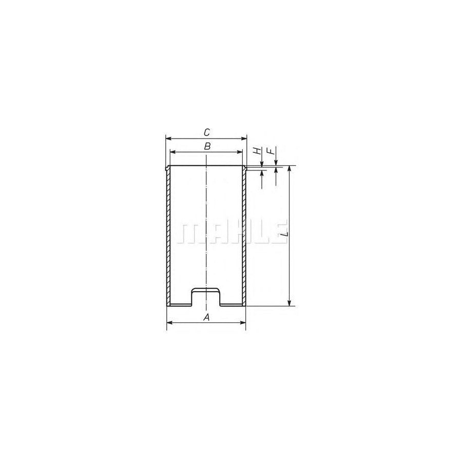 MAHLE ORIGINAL 029 WV 13 Cylinder Sleeve 76,51mm
