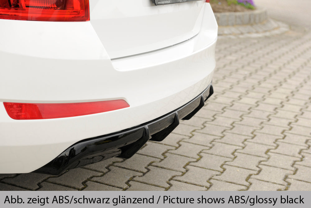 Rieger 00079019 Skoda 5E Octavia Rear Diffuser - Matte Black